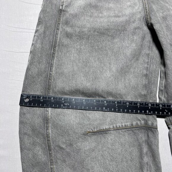 We The Free Lucky You Mid Rise Barrel Jeans Womens 26 Gray High Rise Pants - Picture 16 of 16